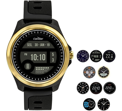 Relógio de Pulso Masculino Esportivo Condor Digital COKW05CAA/8D Preto 8