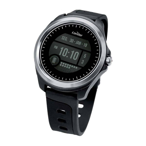 Relógio de Pulso Condor Masculino Digital Prata Calendário COKW05CAA/8C Prata 3