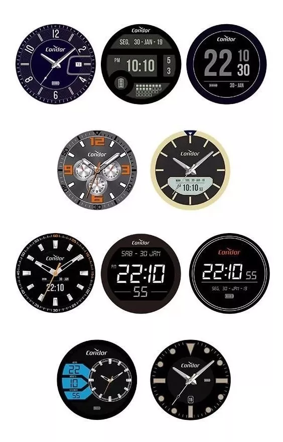 Relógio de Pulso Condor Masculino Digital Prata Calendário COKW05CAA/8C Prata 6