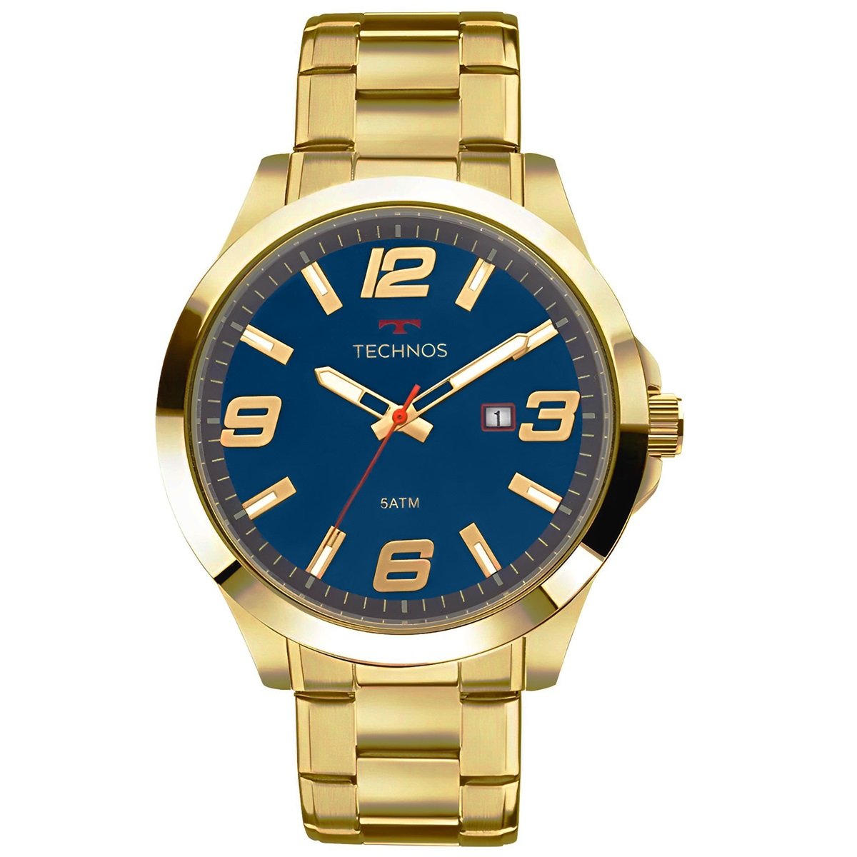 Relógio de Pulso Masculino Technos Analógico Dourado 2115MPIS/4A Dourado 1