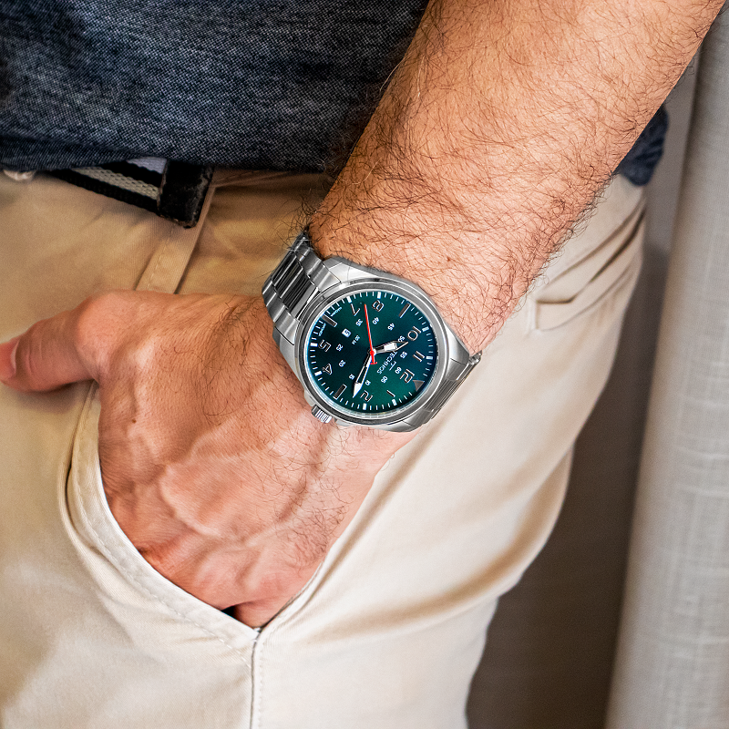 Relógio de Pulso Masculino Technos Analógico Prata Com Calendário 2115MYS/1V Prata 2