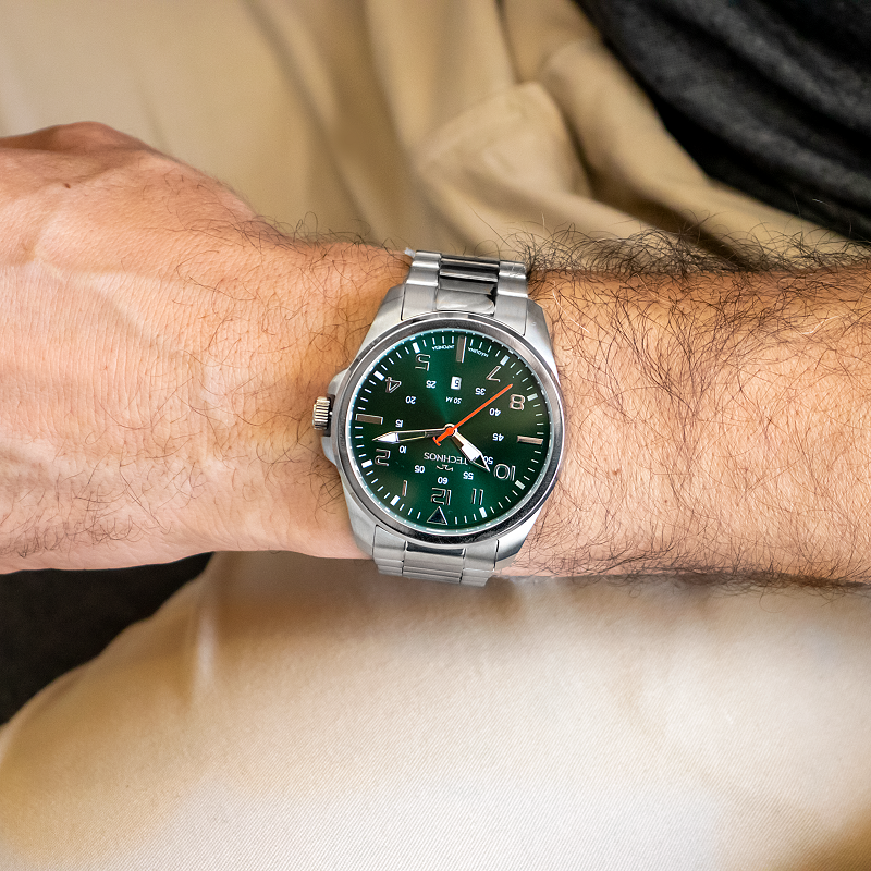Relógio de Pulso Masculino Technos Analógico Prata Com Calendário 2115MYS/1V Prata 5