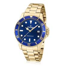 Relógio de Pulso Champion Masculino Analógico Dourado e Azul CA31266Z Dourado 2