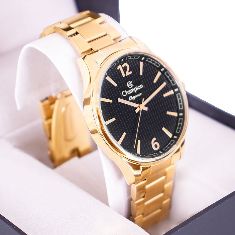 Relogio Masculino Champion Dourado Analógico CN27670U Dourado 6