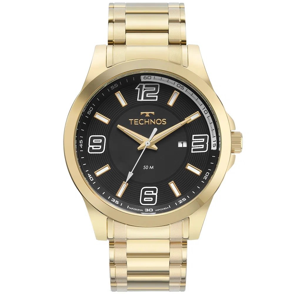 Relógio Masculino Technos Performance Racer Dourado 2115NBA/1D