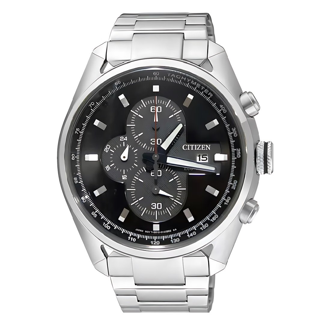 Relógio Masculino Citizen Prata Cronógrafo Eco Drive TZ30240T Prata 1