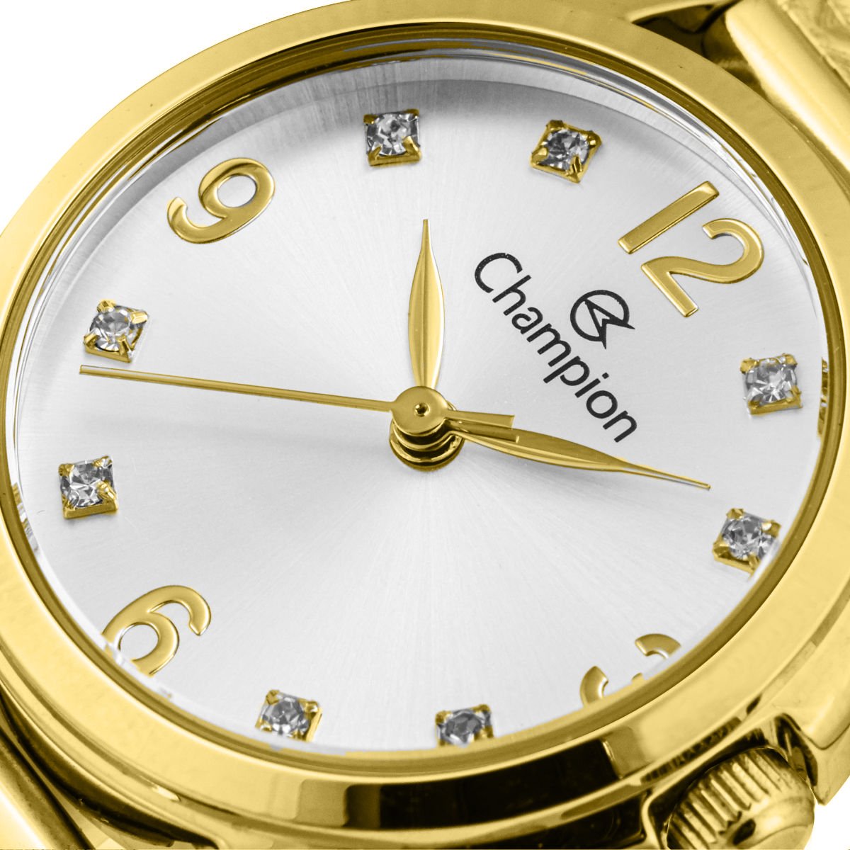 Relógio Feminino Champion Analógico Dourado Pequeno CF24117H + Colar e Brincos Dourado 7