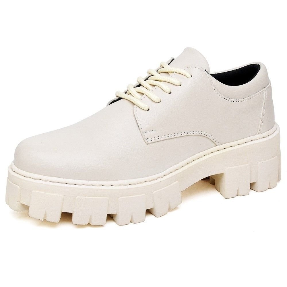 Sapato Mocassim Feminino Okford DUBUY 1410FG Branco 3