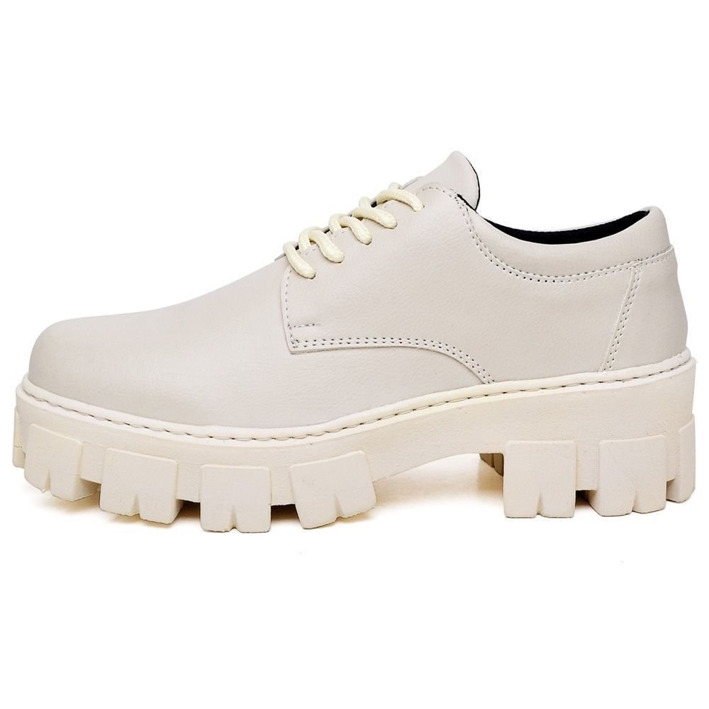 Sapato Mocassim Feminino Okford DUBUY 1410FG Branco 4