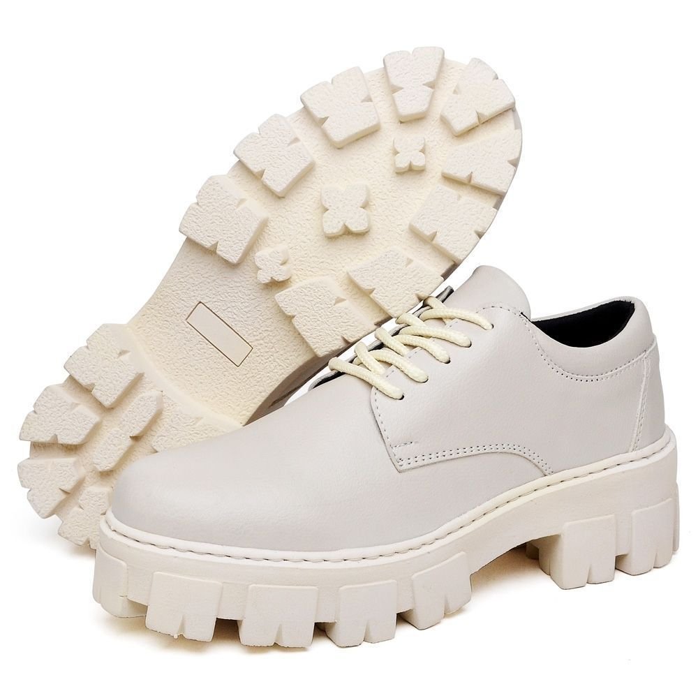Sapato Mocassim Feminino Okford DUBUY 1410FG Branco 5