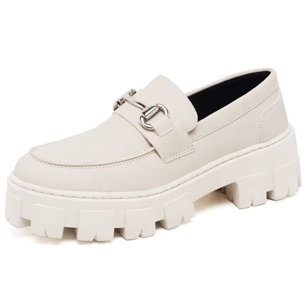 Sapato Mocassim Feminino Okford DUBUY 1412FG Branco 2