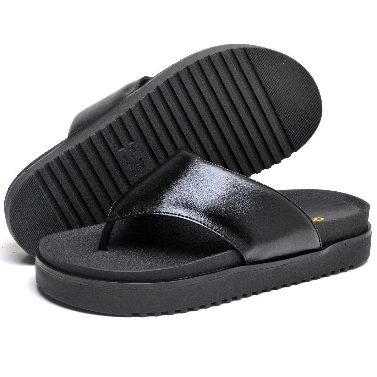 Sandália Feminina Papete DUBUY 2045FG Preto 4