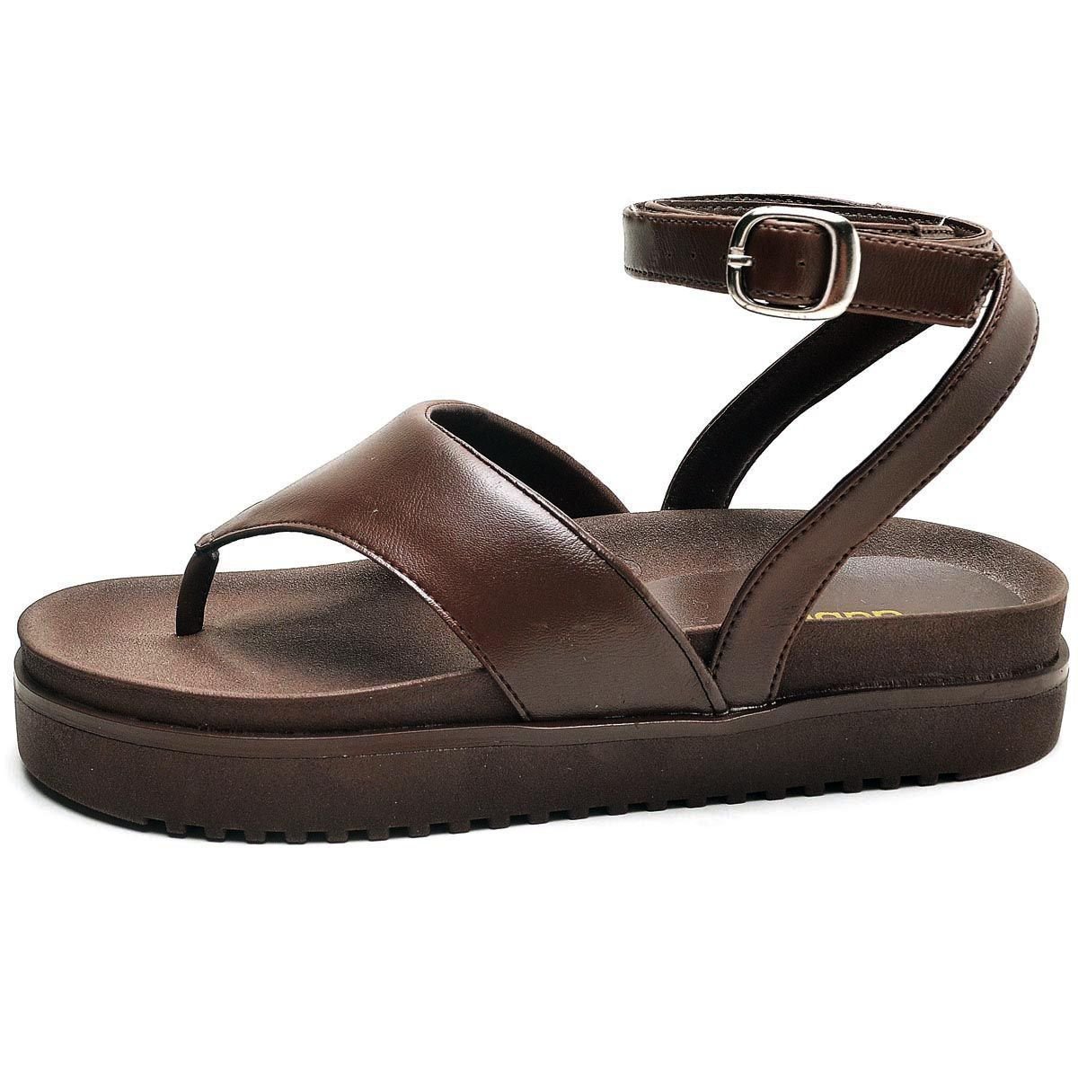 Sandália Feminina Papete DUBUY 2046FG Marrom 3