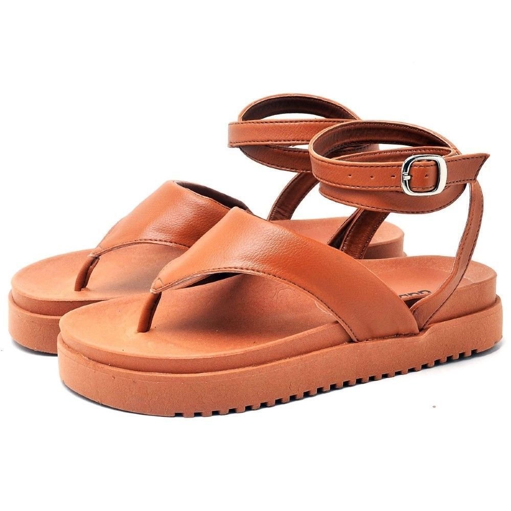 Sandália Feminina Papete DUBUY 2046FG Terracota 1