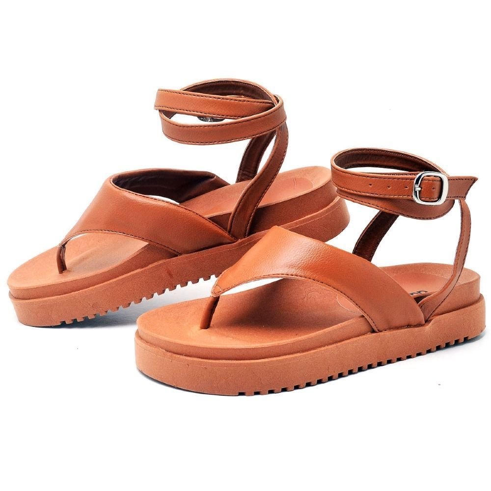 Sandália Feminina Papete DUBUY 2046FG Terracota 5