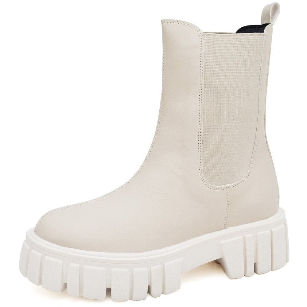 Bota Coturno Feminino Tratorada DUBUY 1506FG Bege 3