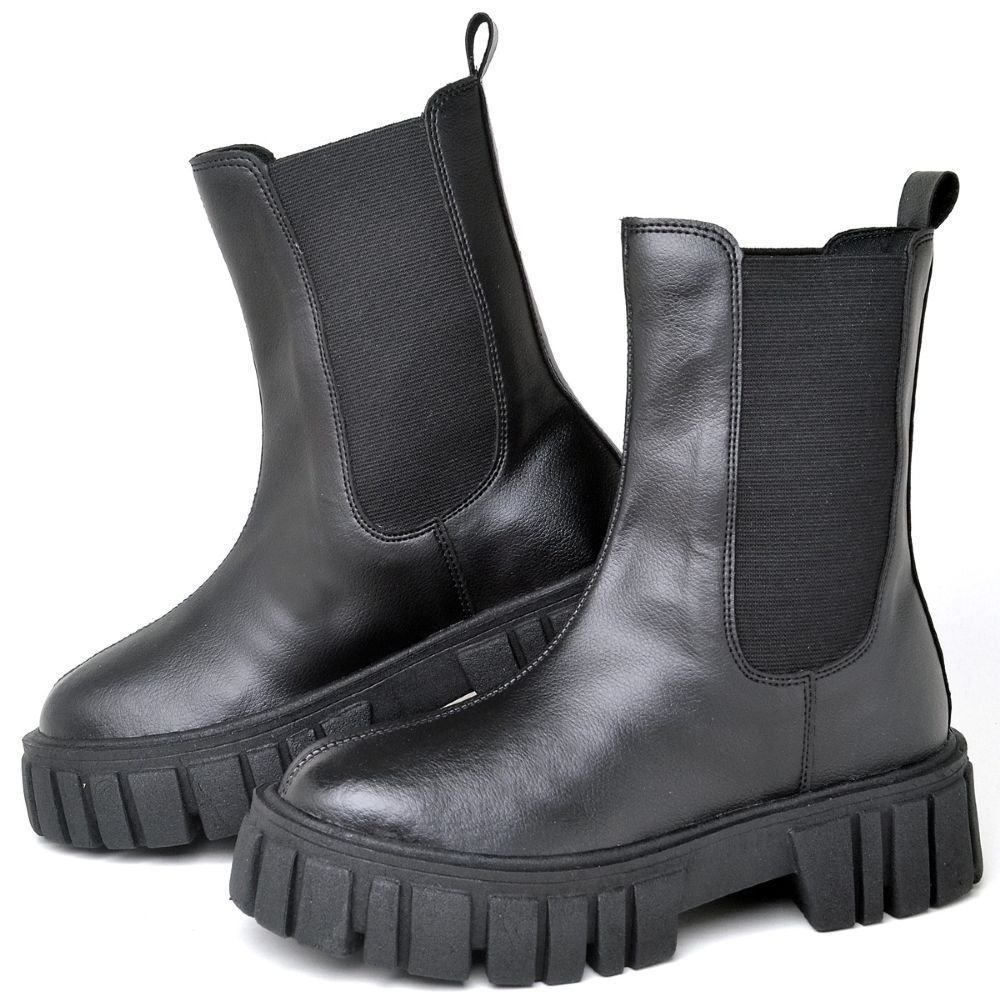 Bota Coturno Feminino Tratorada DUBUY 1506FG Preto 2