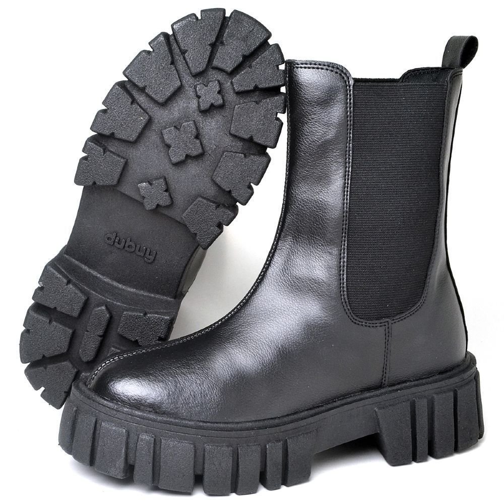 Bota Coturno Feminino Tratorada DUBUY 1506FG Preto 5