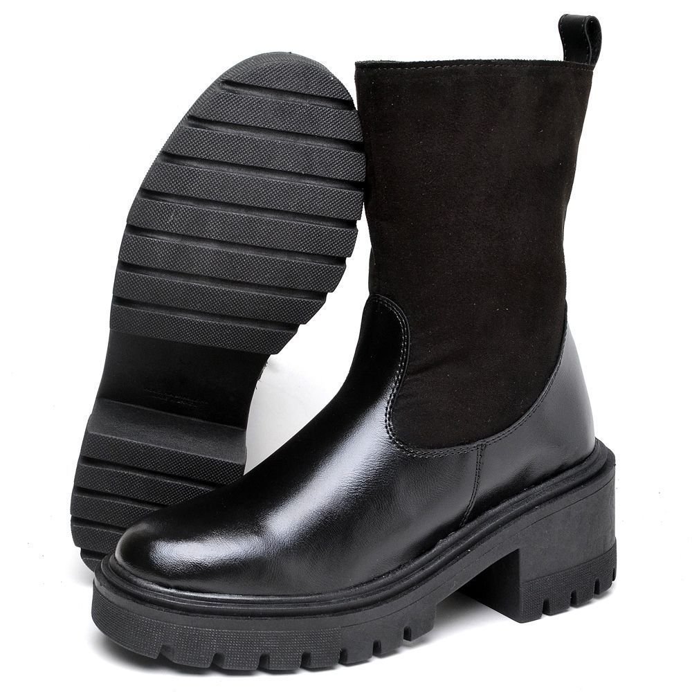 Bota Feminina de Salto Tratorado DUBUY 1200FG Preto 5