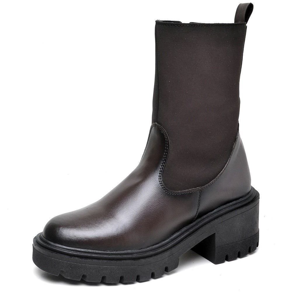 Bota Feminina de Salto Tratorado DUBUY 1200FG Marrom 3