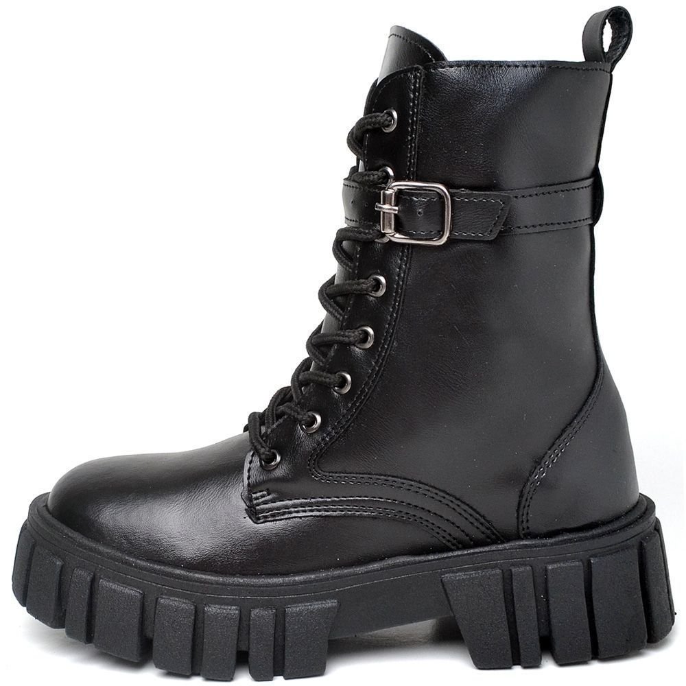 Bota Coturno Feminina Tratorada DUBUY 1201FG Preto 2