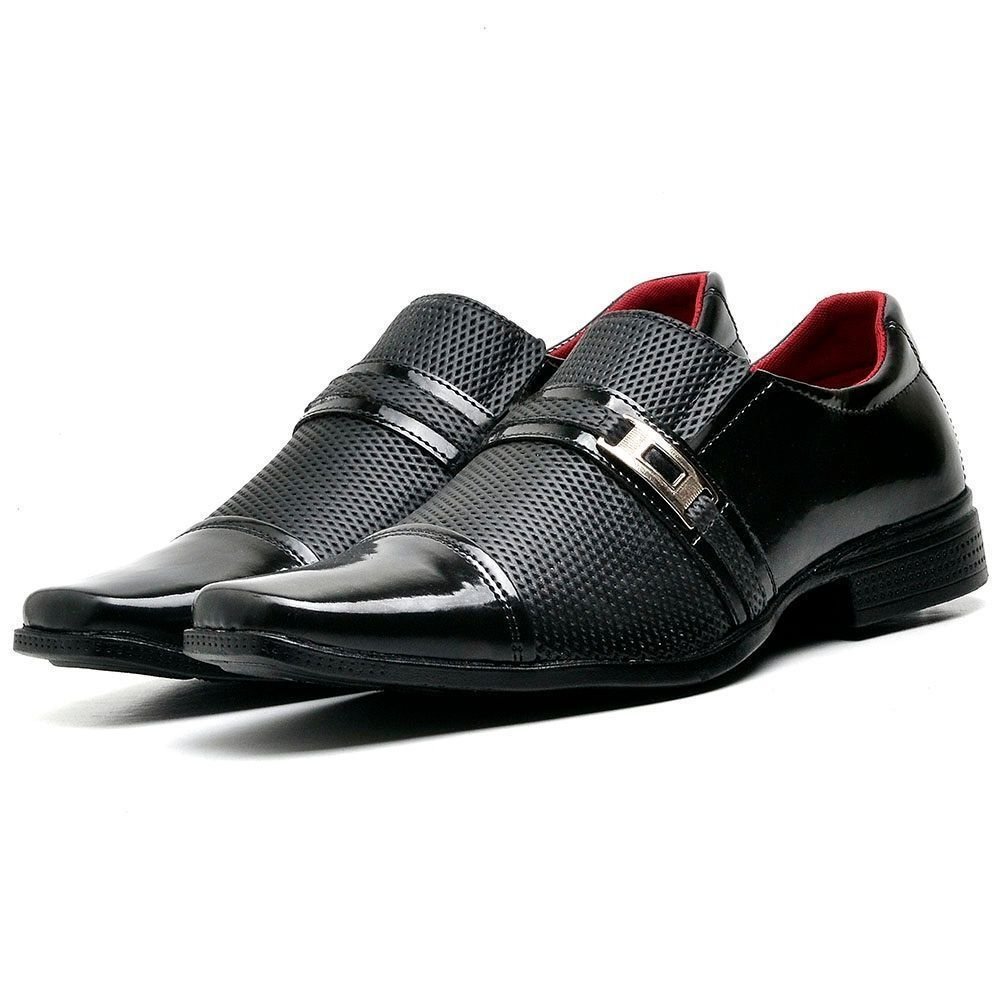 Sapato Social Masculino Com e Sem Verniz DUBUY 814FG Preto 1