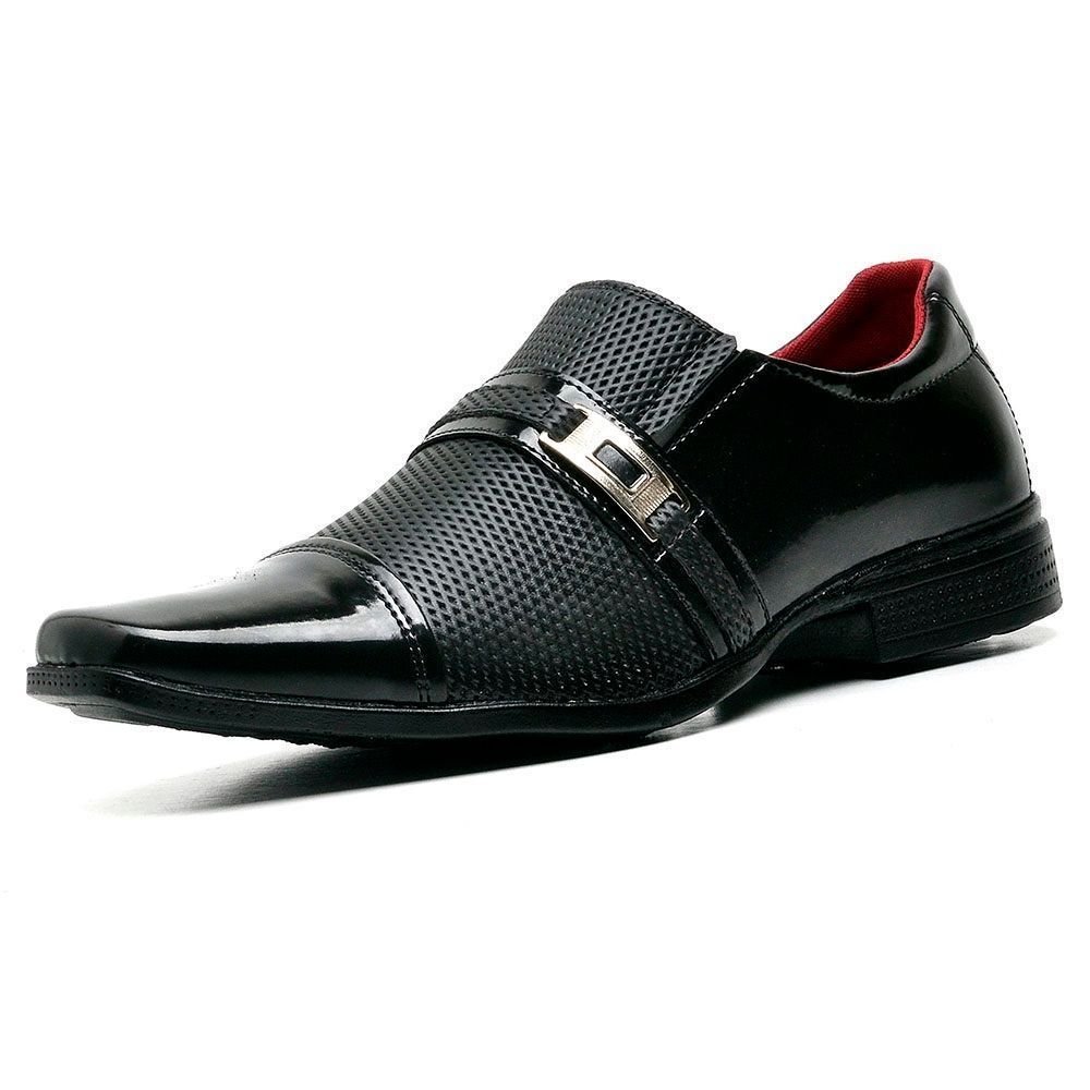 Sapato Social Masculino Com e Sem Verniz DUBUY 814FG Preto 3
