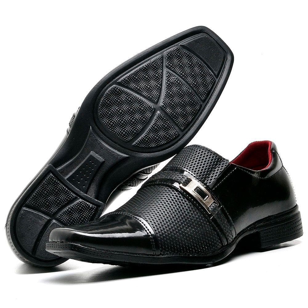 Sapato Social Masculino Com e Sem Verniz DUBUY 814FG Preto 4