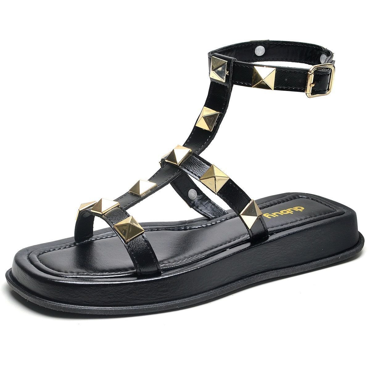 Sandália Plataforma Feminina DUBUY 2053FG Preto 2