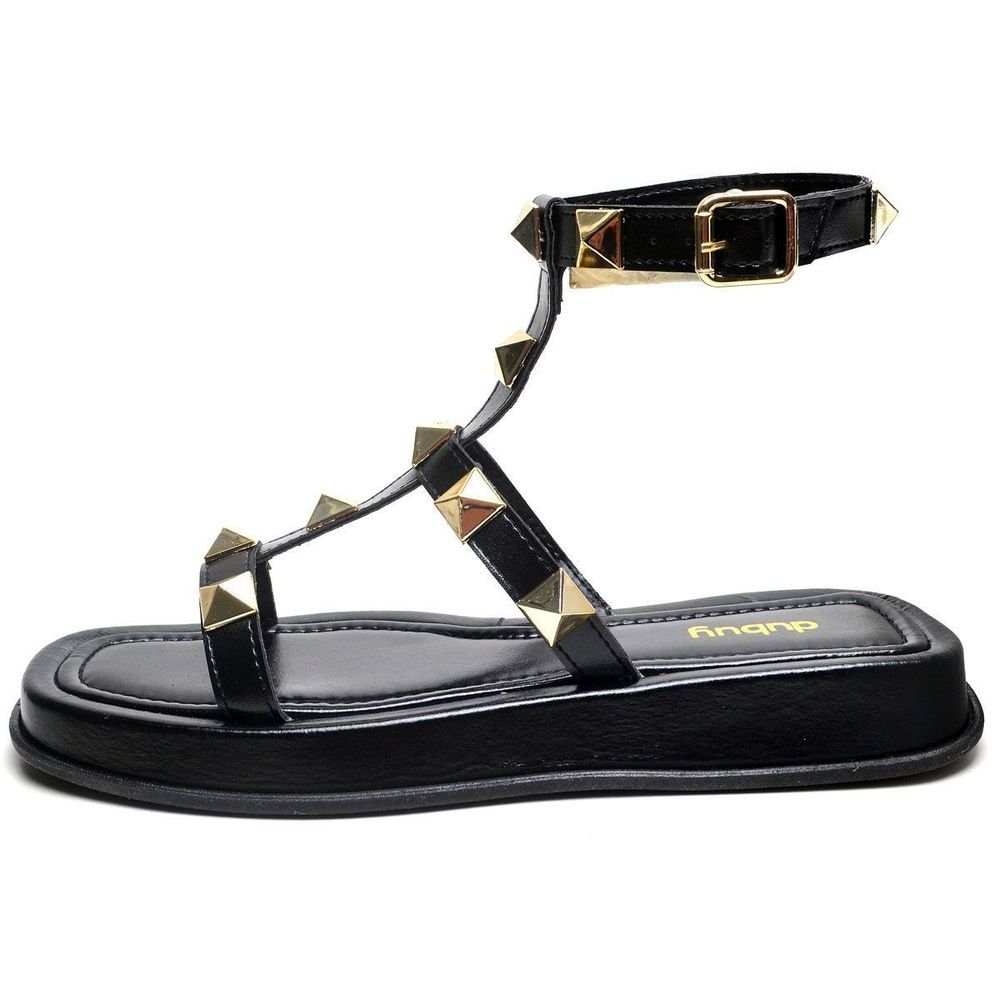 Sandália Plataforma Feminina DUBUY 2053FG Preto 3