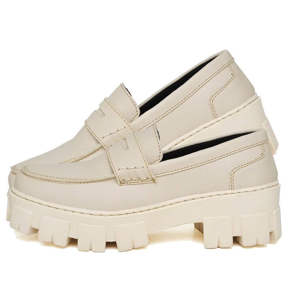 Sapato Mocassim Feminino DUBUY 1404FG Off White 2