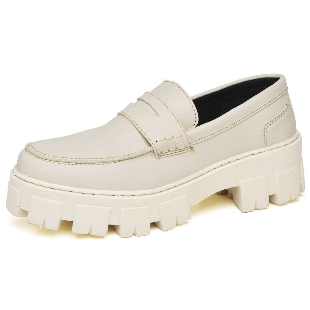 Sapato Mocassim Feminino DUBUY 1404FG Off White 3