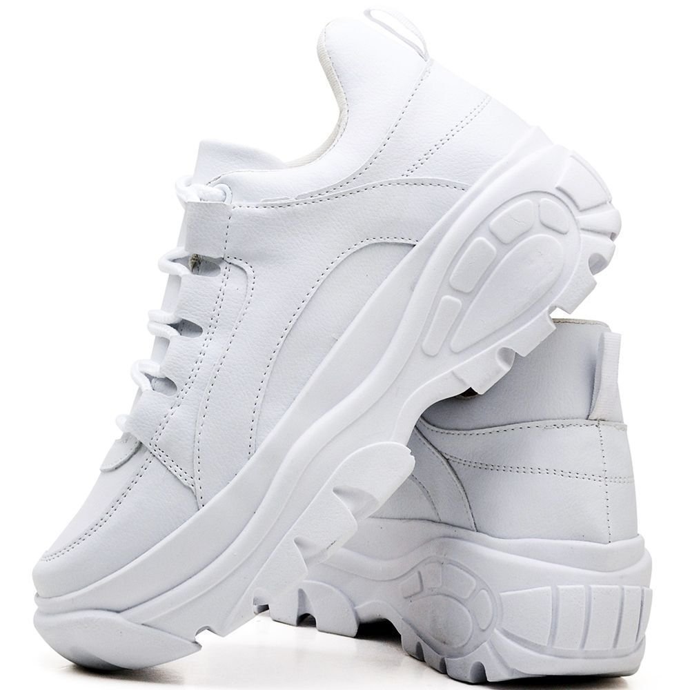 Tênis Sapatênis Feminino Sneaker Chunky DUBUY 728FG Branco 2