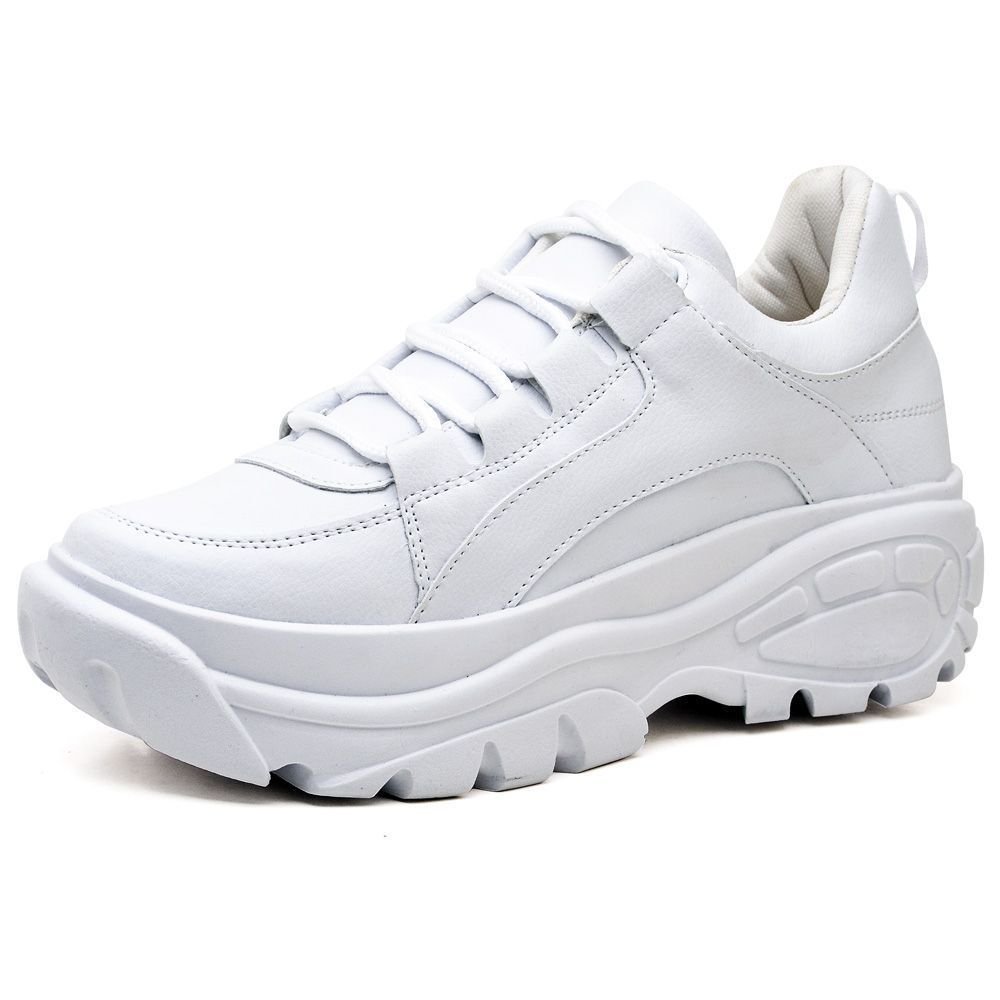 Tênis Sapatênis Feminino Sneaker Chunky DUBUY 728FG Branco 3