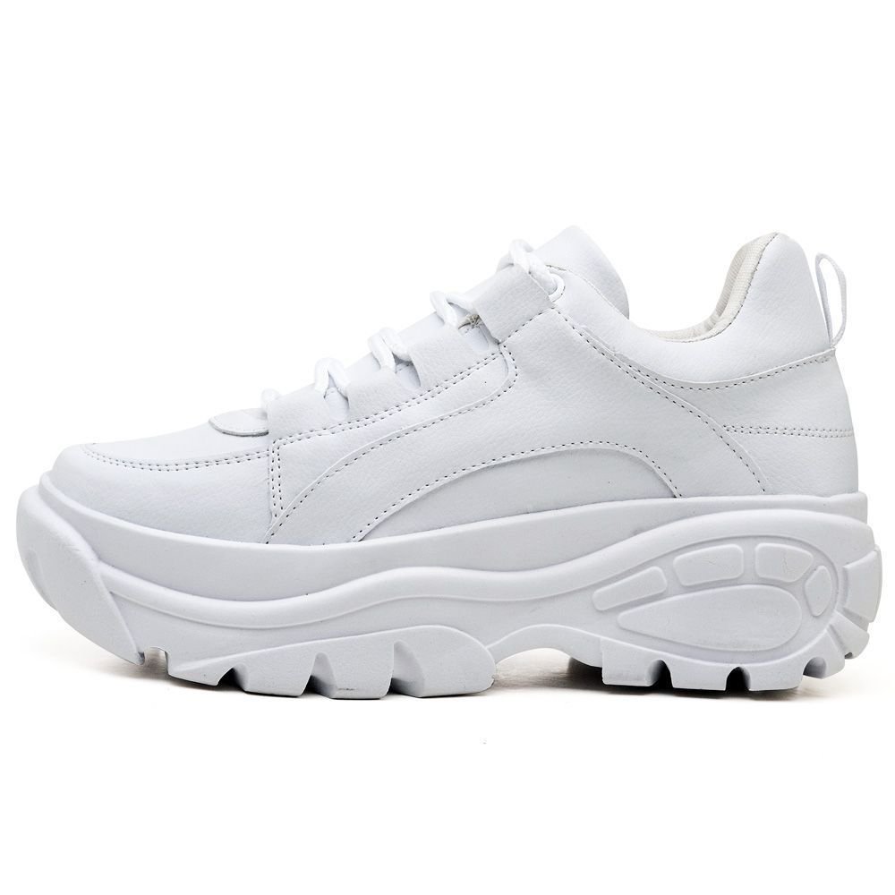 Tênis Sapatênis Feminino Sneaker Chunky DUBUY 728FG Branco 4