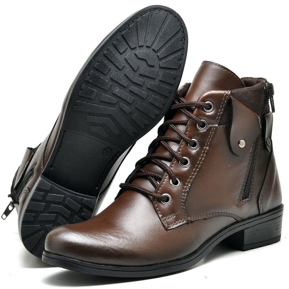 Bota Coturno Feminino Cano Curto DUBUY 603FG Marrom 4