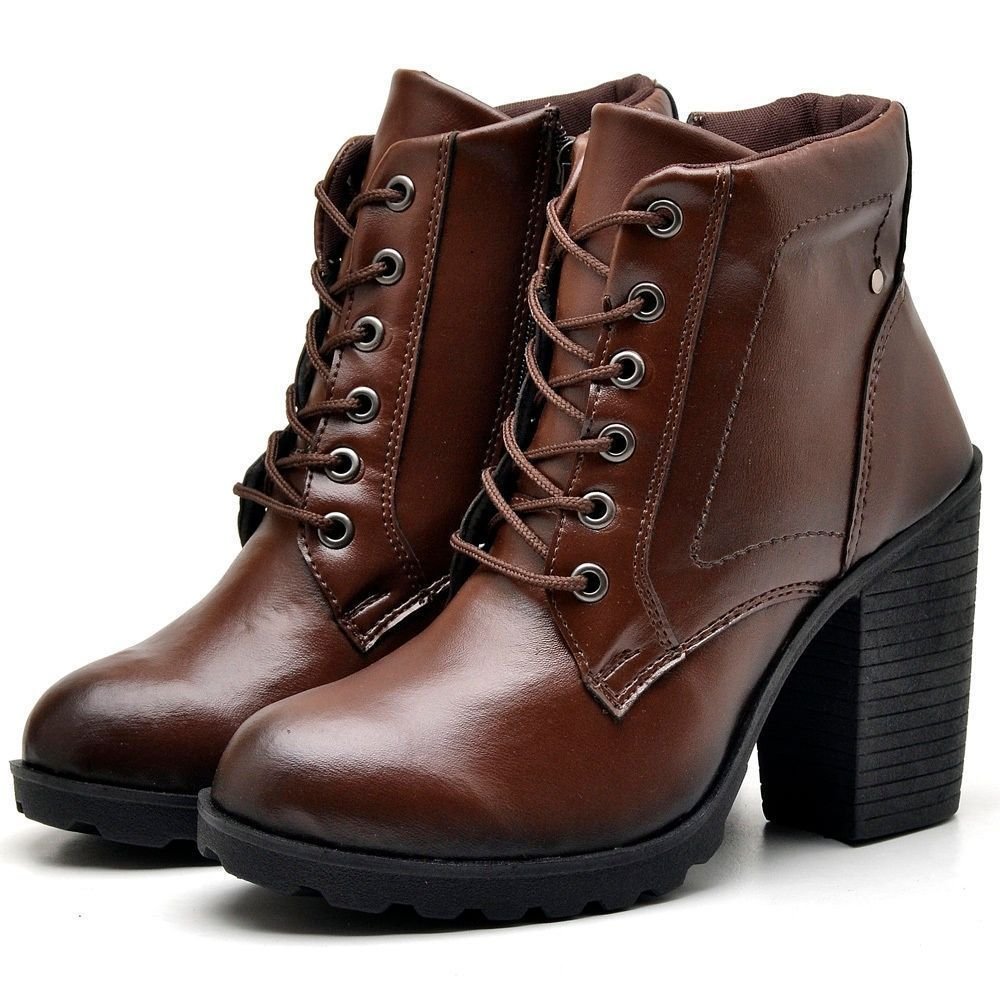 Bota Coturno Feminino Tratorada DUBUY 01FG Marrom 1