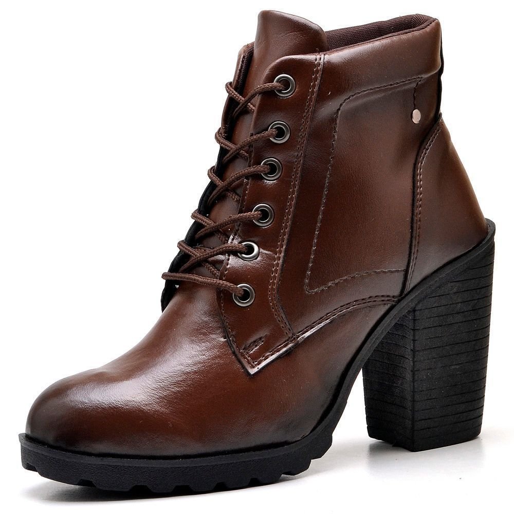 Bota Coturno Feminino Tratorada DUBUY 01FG Marrom 2