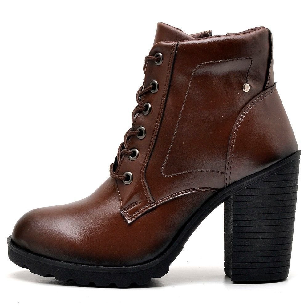 Bota Coturno Feminino Tratorada DUBUY 01FG Marrom 4