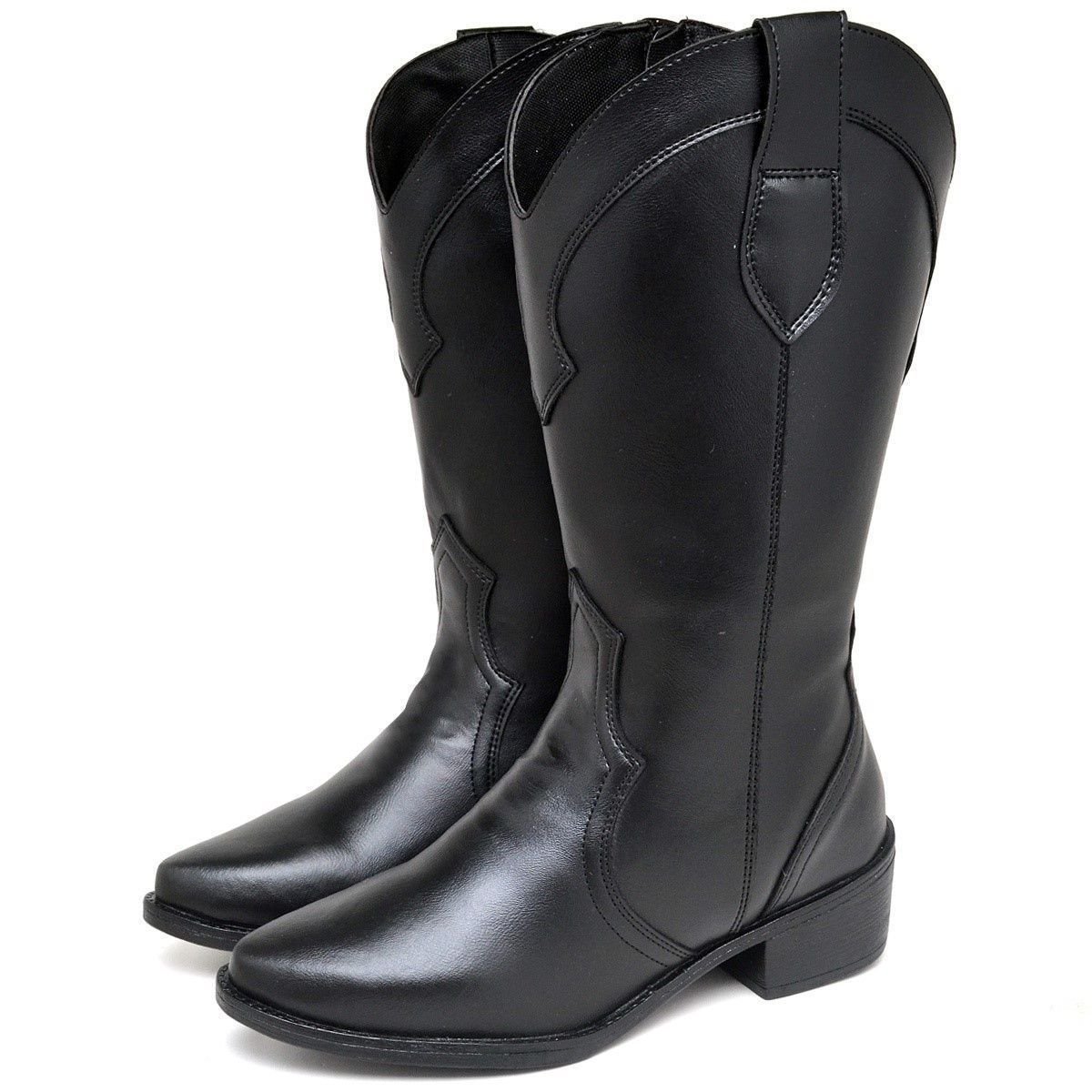 Bota Country Feminina DUBUY 1703FG Preto 1