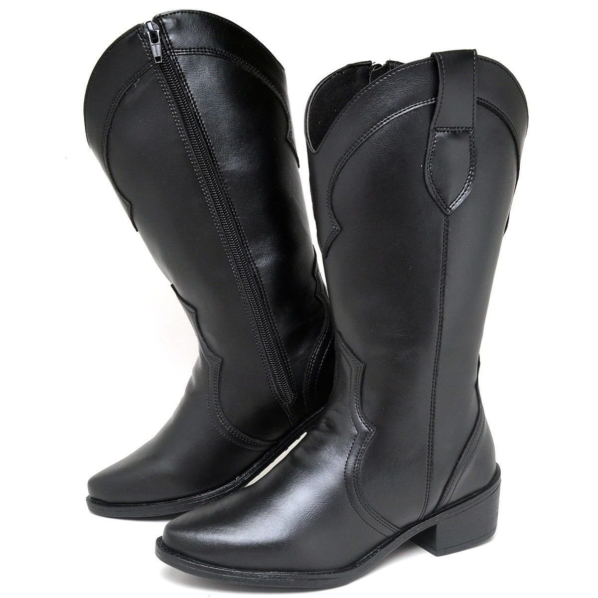 Bota Country Feminina DUBUY 1703FG Preto 2