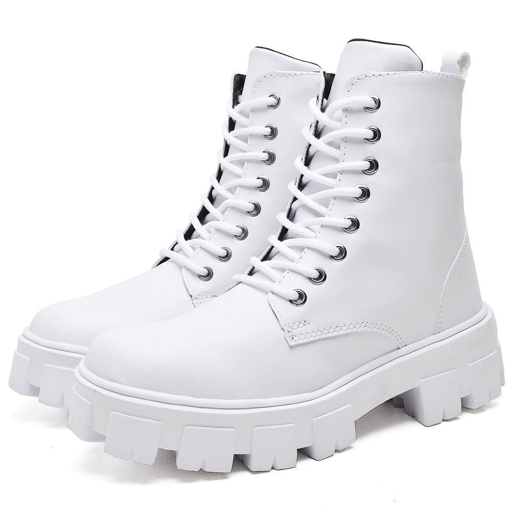 Bota Coturno Feminina Tratorada DUBUY 1104FG Branco 1