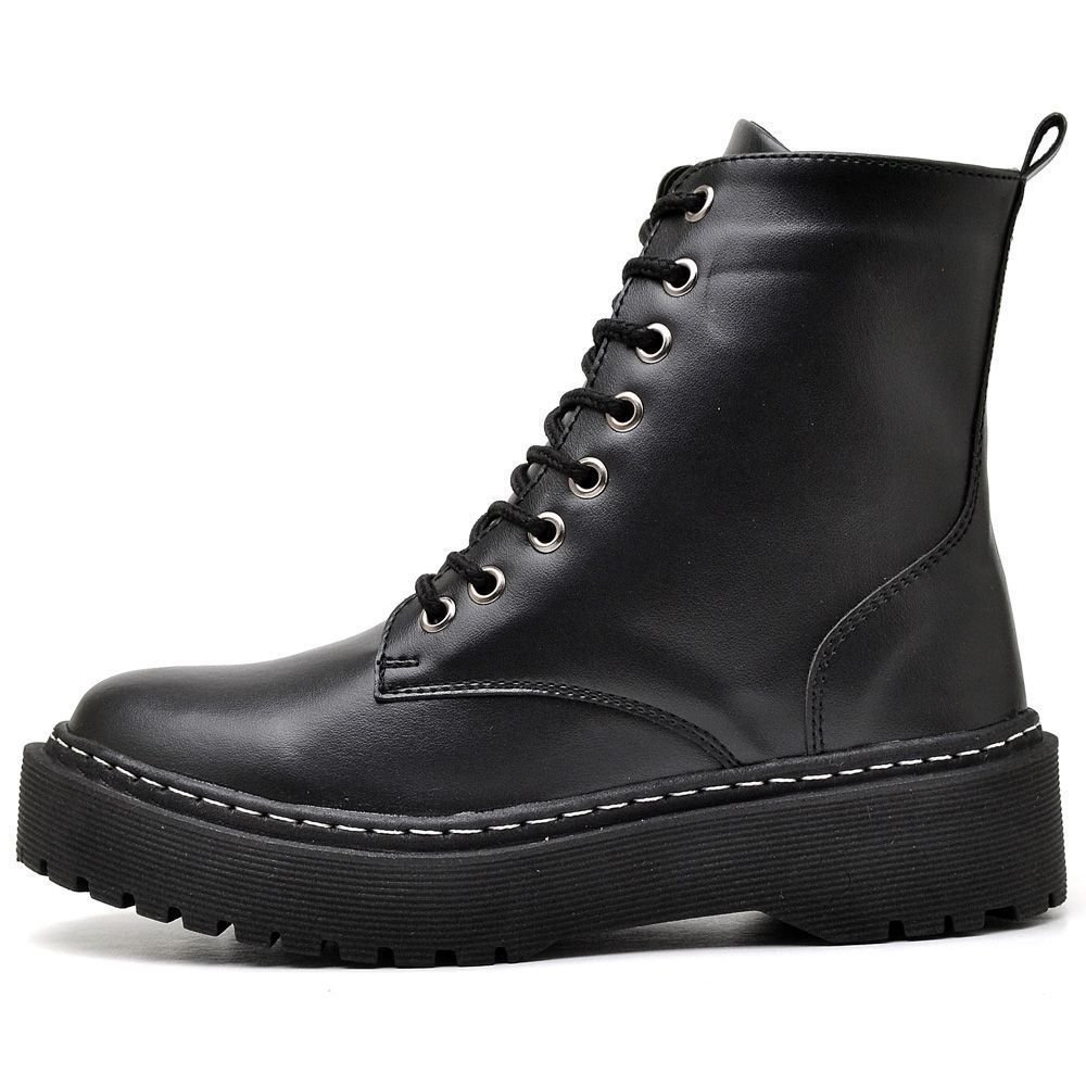 Bota Coturno Feminino Tratorada DUBUY 1105FG Preto 4