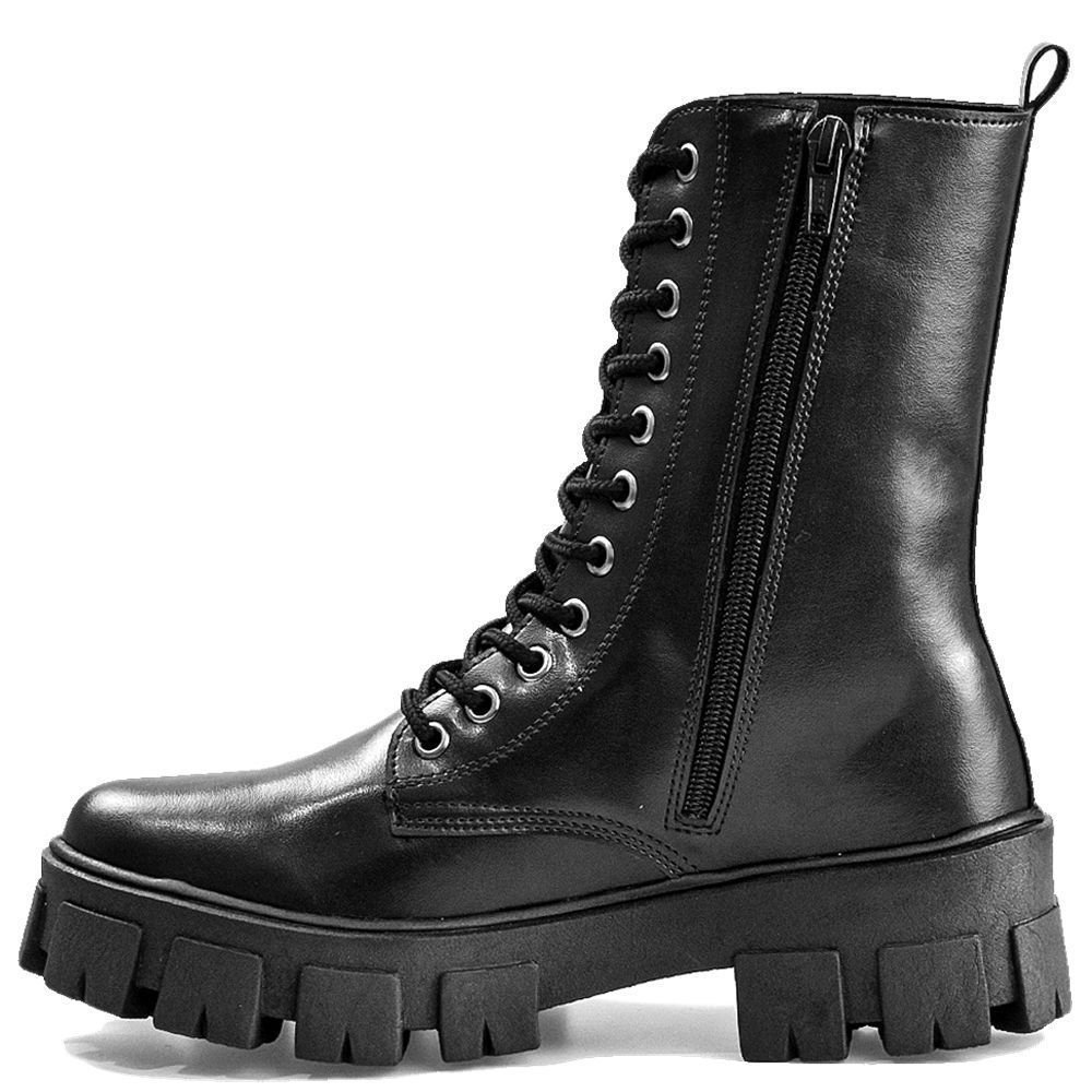 Bota Coturno Feminino Cano Alto Glock DUBUY 1801FG Preto 4