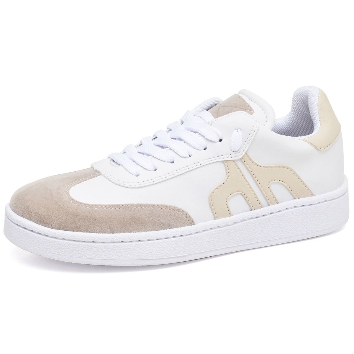 Tênis Feminino Sneacker Street DUBUY 032FG Branco/Bege 2