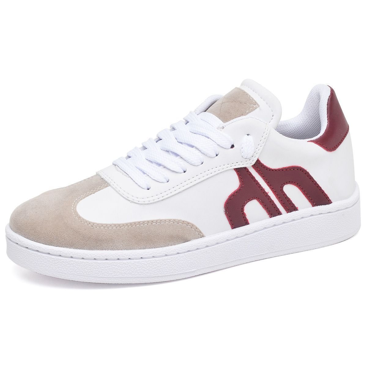 Tênis Feminino Sneacker Street DUBUY 032FG Branco/Cinza/Vermelho 2