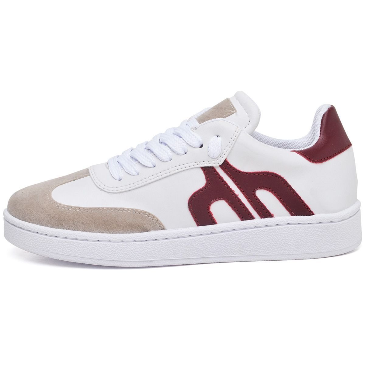 Tênis Feminino Sneacker Street DUBUY 032FG Branco/Cinza/Vermelho 3