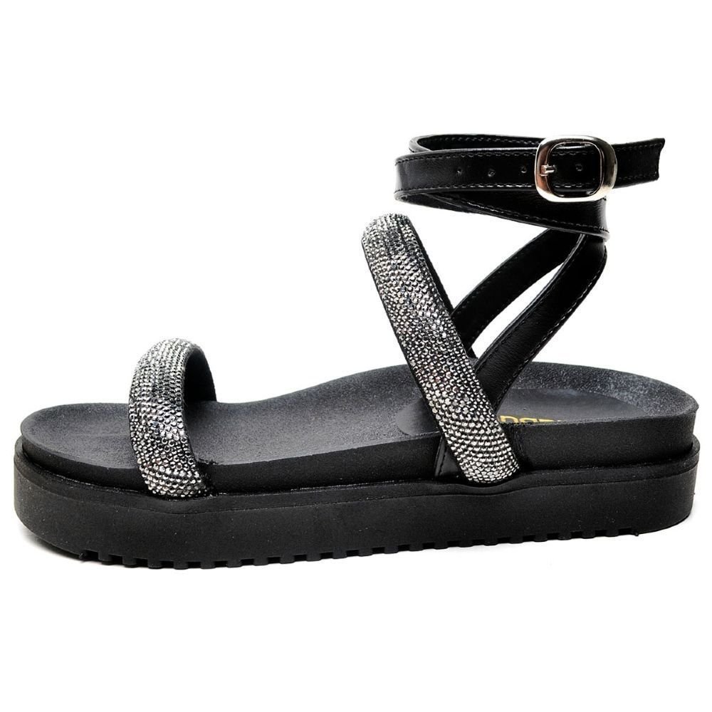 Sandália Rasteira Feminina DUBUY 2060FG Preto 3