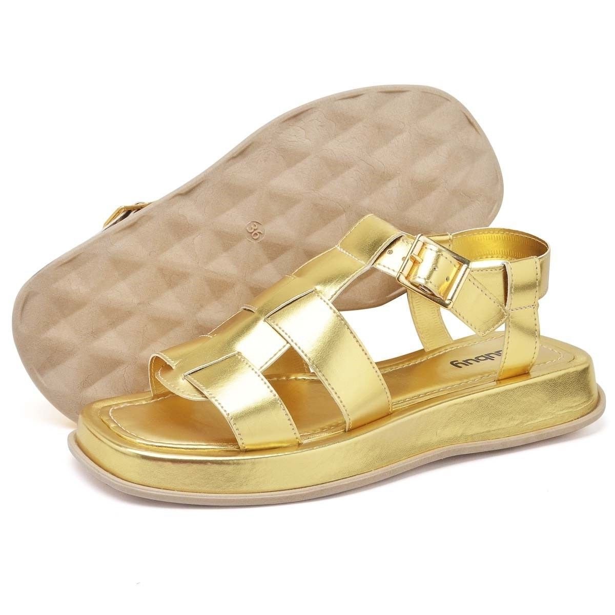 Sandália DUBUY DORA Feminino Dourado 5