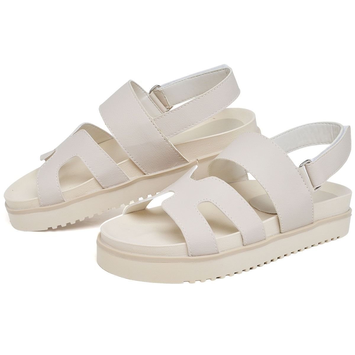 Sandália Papete Feminina DUBUY 2058FG Off White 2